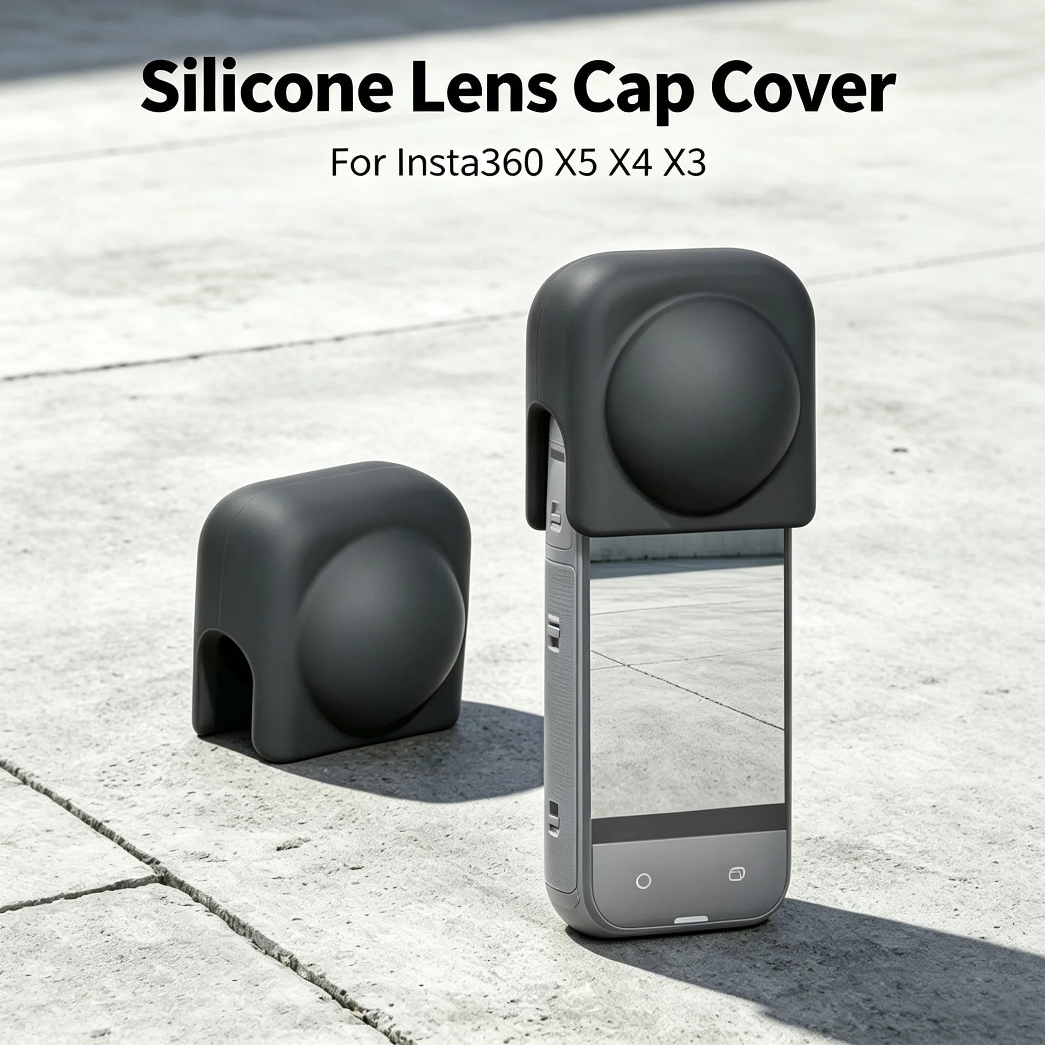 Silicone Lens Cap Protective Cover for Insta360 X3 X4 X5 Panoramic Camera Anti-Scratch Dustproof Lens Guard Accessory