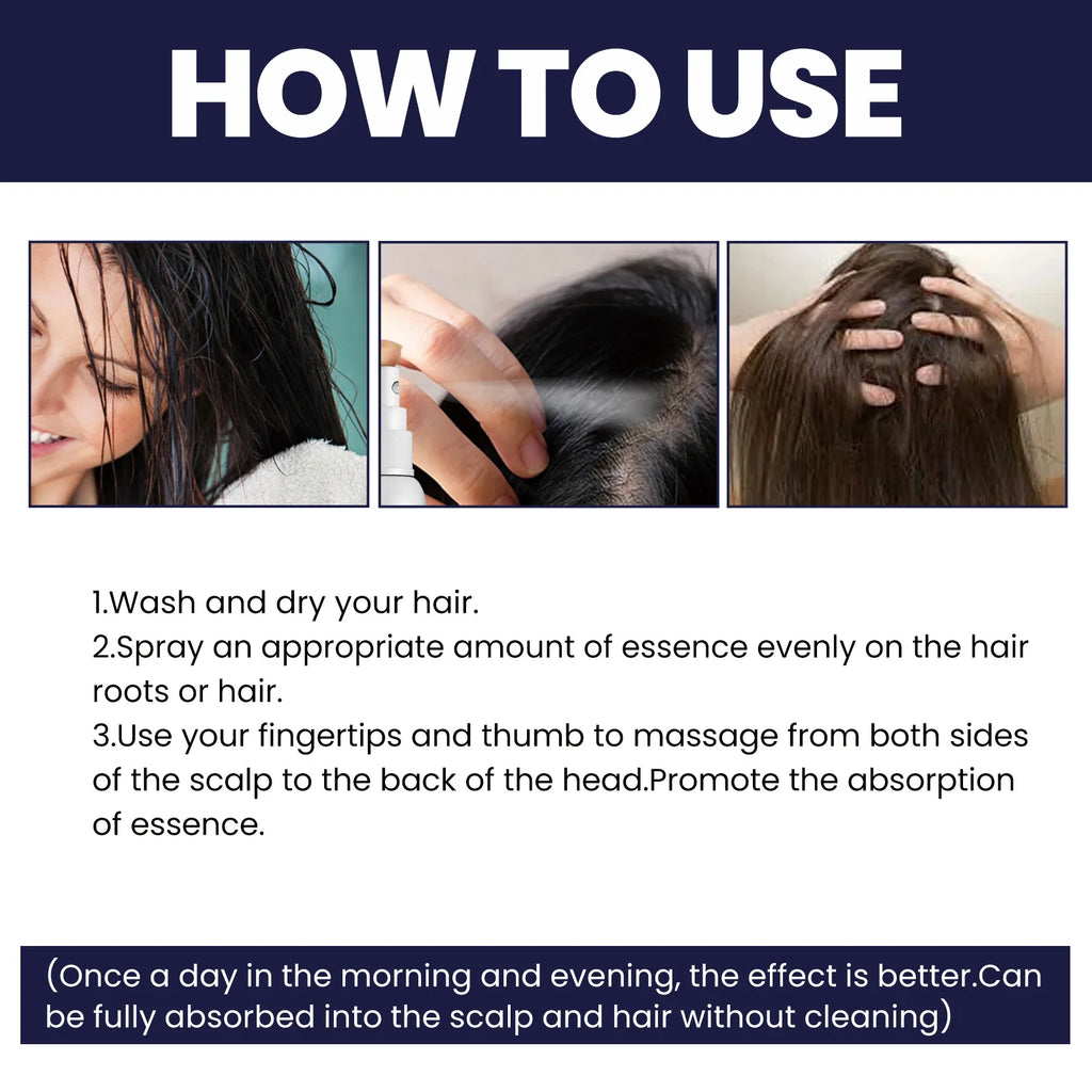 Ginger Hair Spray Promote Growth Anti Loss Improve Thin Dry Breakage Hair Nourish Root Scalp Damaged Treatment Hair Grow Spray
