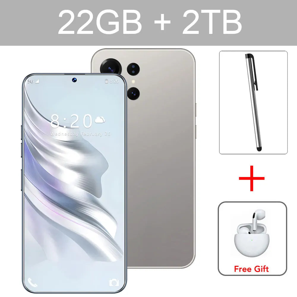 NEW S26 Ultra Smartphone 2026 Original 7.3HD Global Version 5G Dual Card Cheap Cellphones 7800mAh Android 15 Mobile Cell Phones