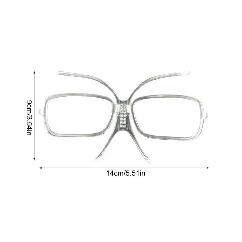 Ski Goggle Insert Adjustable Optical Adapter Snowboard Goggle Insert Outdoor Skiing Accessory Flexible Inner Frame For Glasses