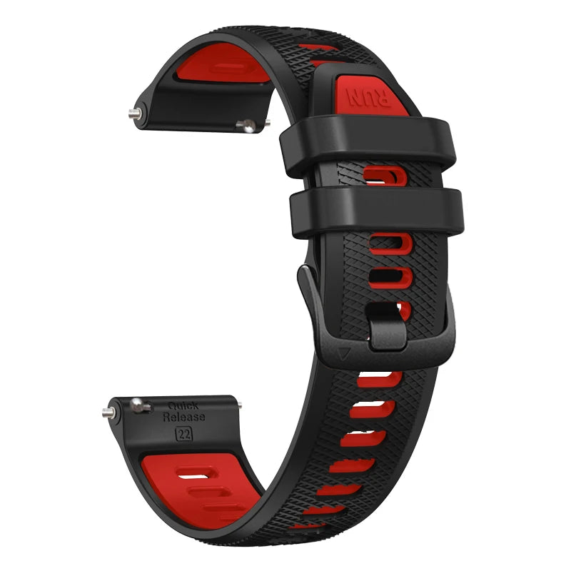 22mm Official Strap For Garmin Forerunner 265 745 255 Music Watchband Bracelet Vivoactive 4 Venu 2 3 Silicone Bands Replacement