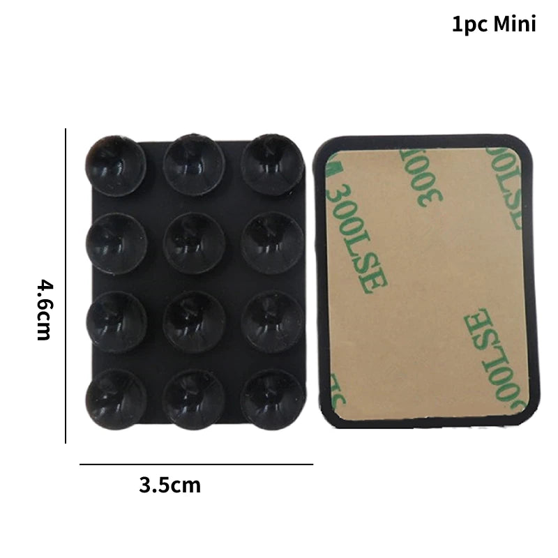 Single Side Silicone Suction Pad For Phone Sticky Gel Mat Anti-Slip Gripper Pad Universal Fixate Adhesive Reusable Holder