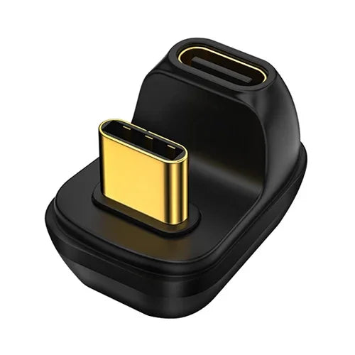90 Degree USB C Converter Thunderbolt Type C Adapter Female to Male Right Angle Elbow USBC Earphone Audio Data Charge Extender