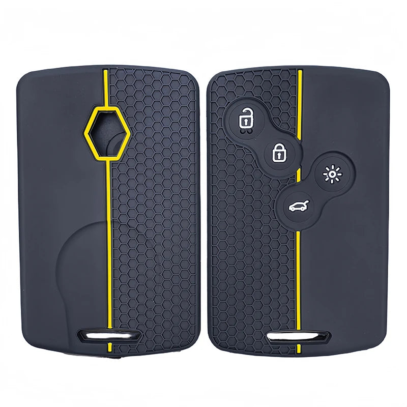 4 Buttons Silicone Car Key Case Cover For Renault Duster Captur Clio Logan Megane 1 2 3 Koleos Scenic Nema Fluence Zoe Accessory
