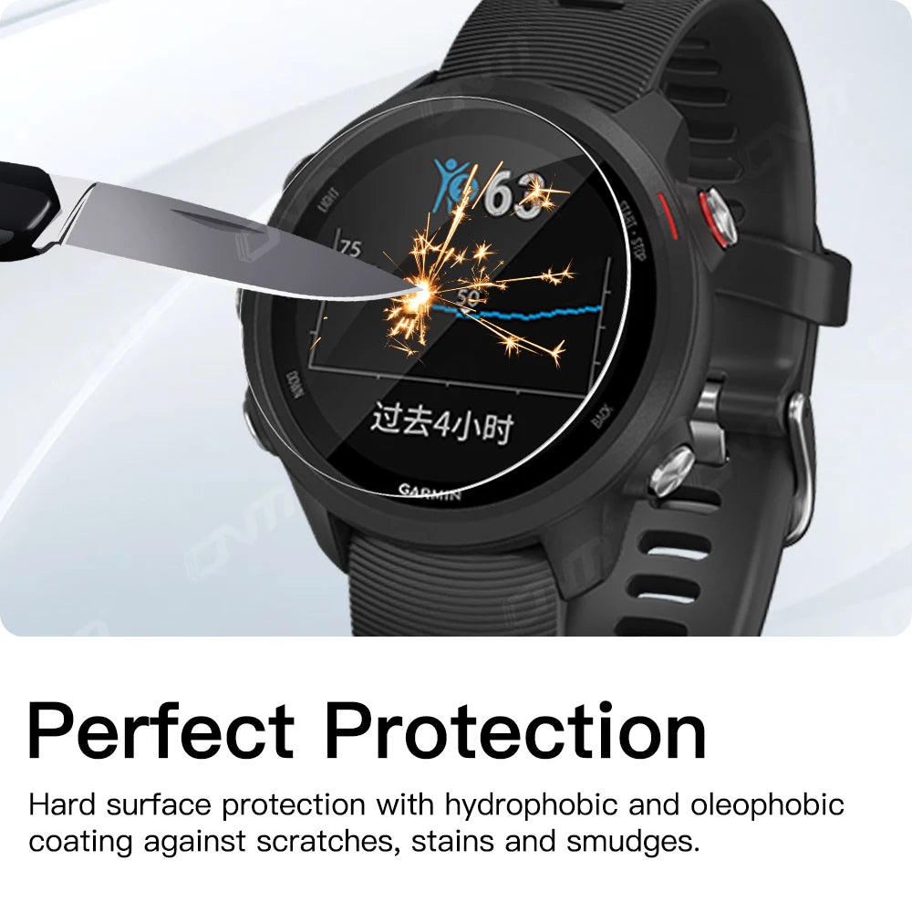 9H Tempered Glass for Garmin Forerunner 955 945 255 245 Music 55 Accessories Screen Protector Glass Ultra-HD Anti-scratch Film