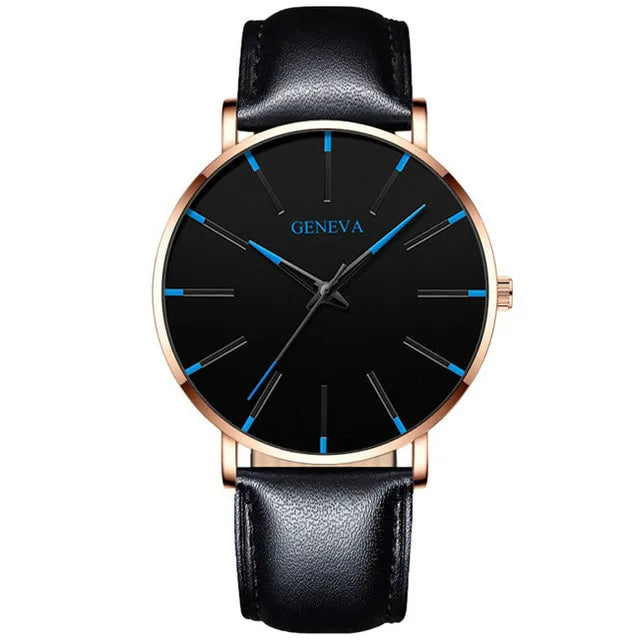 Minimalist Mens Fashion Ultra Thin Watches Simple Men Business Mesh Belt Quartz Wrist Watch Relogio Masculino