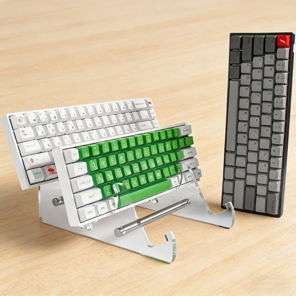 Transparent Acrylic Keyboard Stand, Multi-Layer Display Holder for Mechanical Keyboard Desktop Organizer