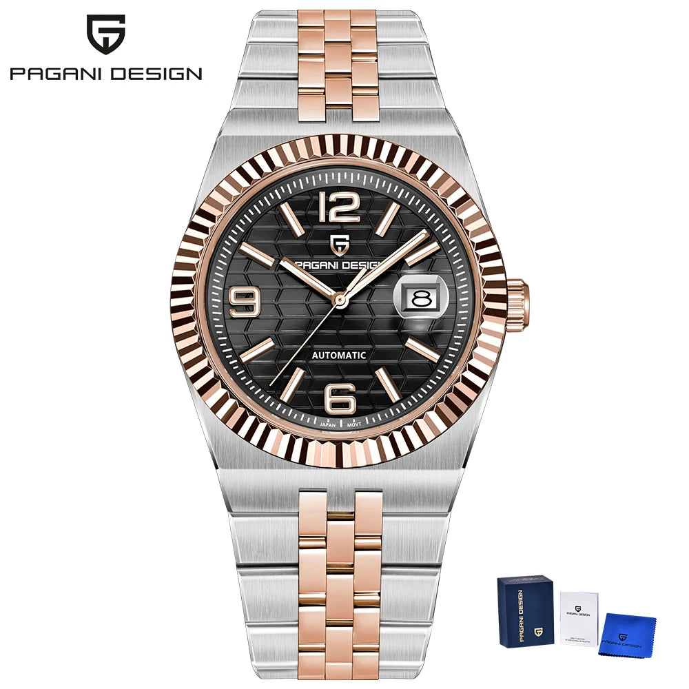 PAGANI DESIGN New Watches 3D Rhombus Dial Luxury Automatic Watch For Men Fashion AR Sapphire crystal Mechanical Wrist watch 2026
