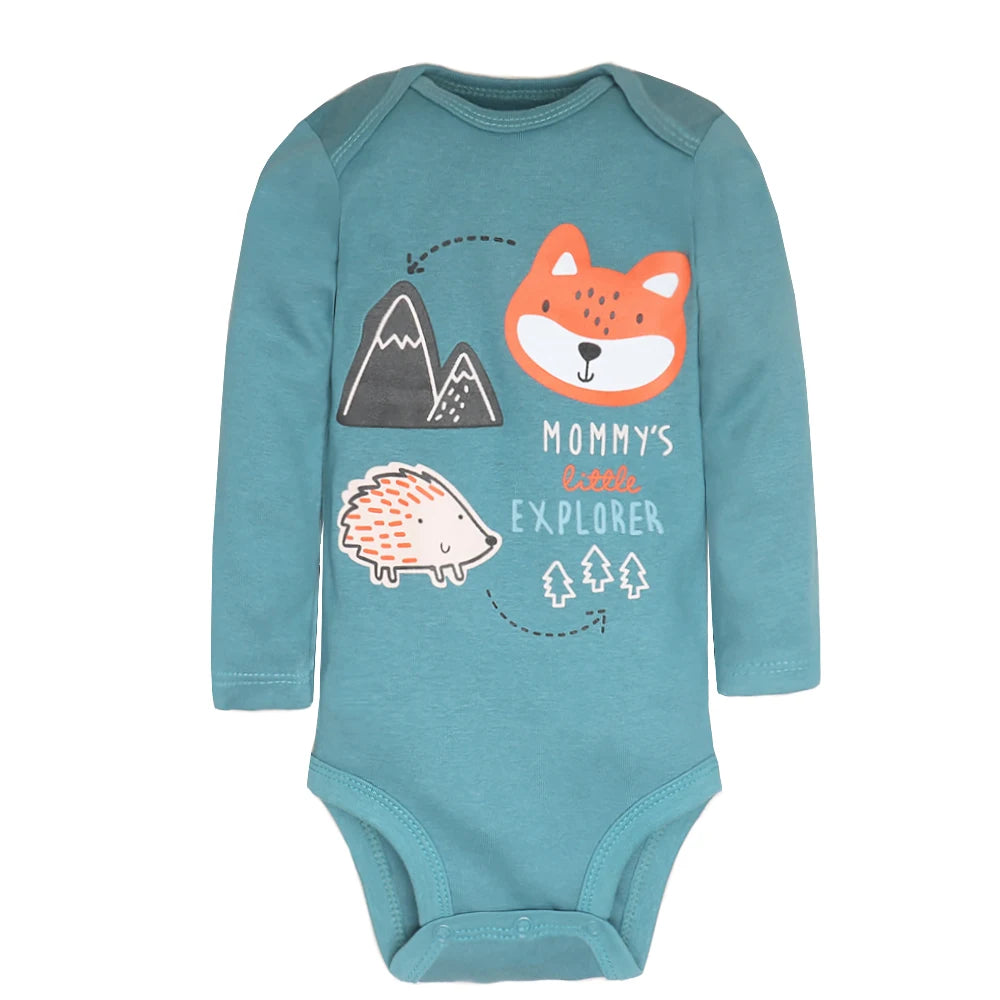 5Pcs/Lot Baby Bodysuits High Quality Uniesx Newborn Baby Clothes 100% Cotton Baby Clothing Set Infant Bebe Baby Boy Girl Clothes