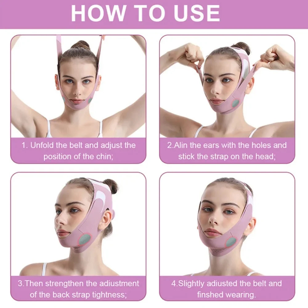 Graphene Face Slimming Bandage V-Line Face Shaper Facial Chin Cheek Lifting Belt Anti Wrinkle Face Lift Up Strap Skin Care Tools