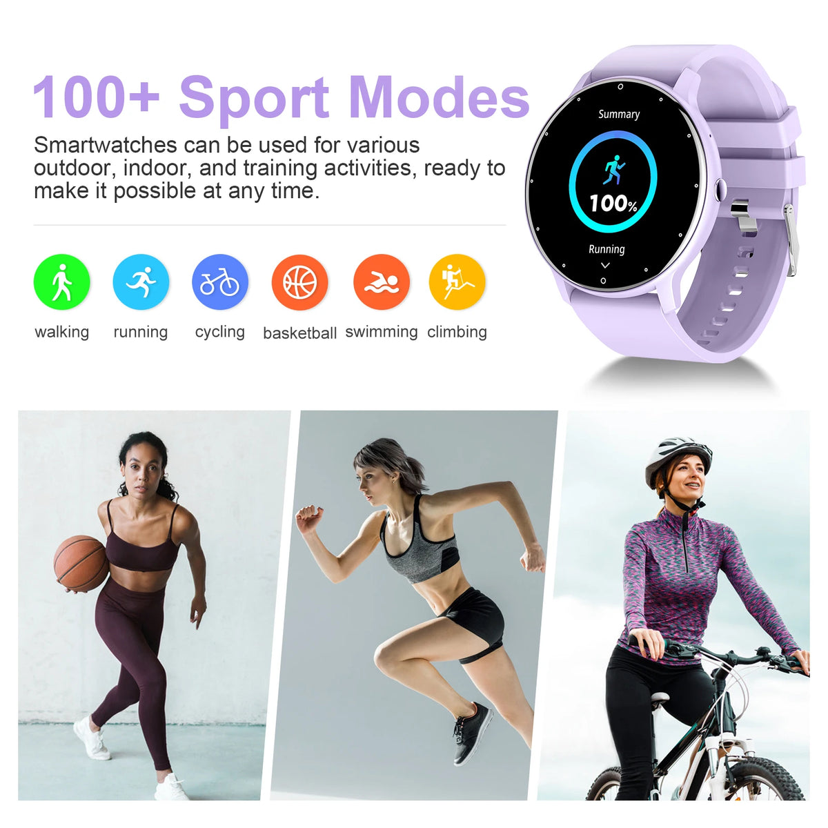 LIGE 2026 New Full Touch Screen Smart Watch IP68 Waterproof Sport Fitness Tracker Bluetooth Call Smartwatch for Men Women