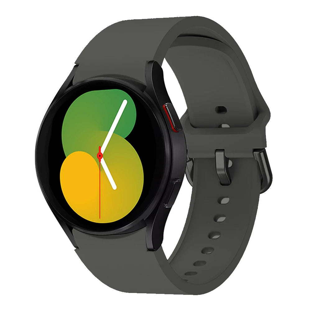 official Silicone Strap For Samsung Galaxy Watch 5 4 44mm 40mm/4Classic 46 42mm Wrist 20mm Bracelet Galaxy Watch 5 Pro 45mm Band