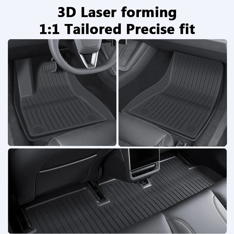 For Tesla Model 3 Highland Floor Mat Left and Right Hand Drive TPE Carpet Waterproof Weather-resistant Foot Pads Mats