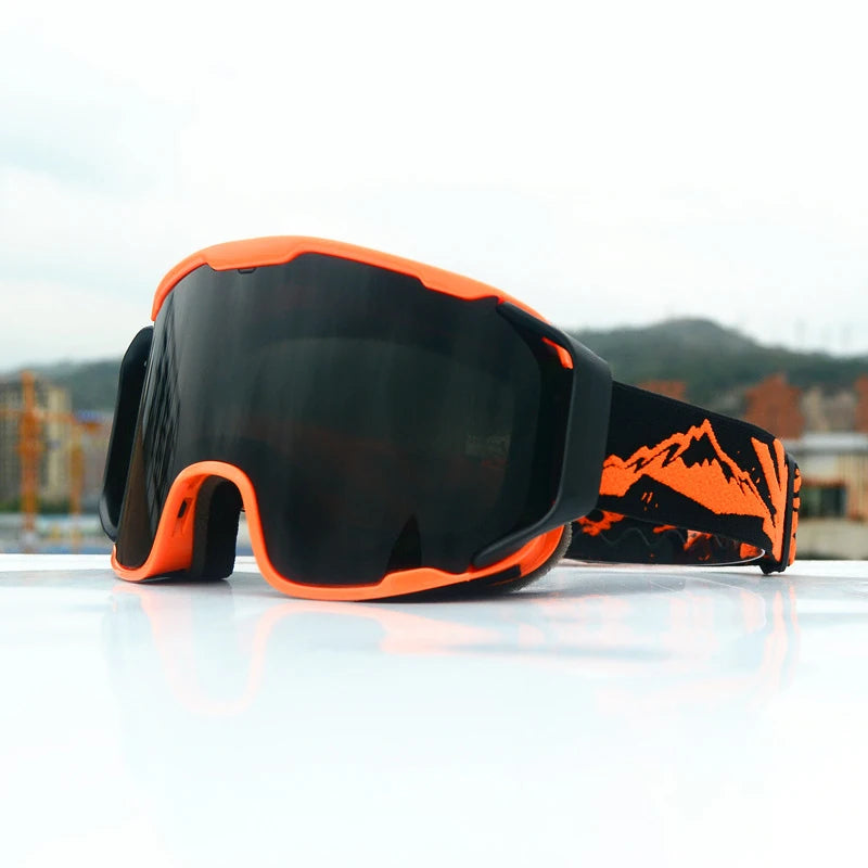 JSJM New Ski Goggles Men Women Double Layer Anti-Fog Big Ski Glasses Winter Outdoor Windproof Protection Ski Goggles Snowboard