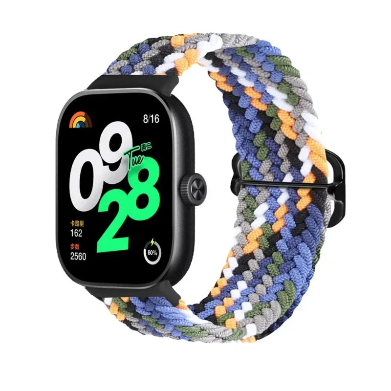 Nylon Strap For Xiaomi Mi Band 10 7 9 8 Pro Elastic adjustable Braided solo loop Replacement Bracelet Correa Redmi watch 4 5 6
