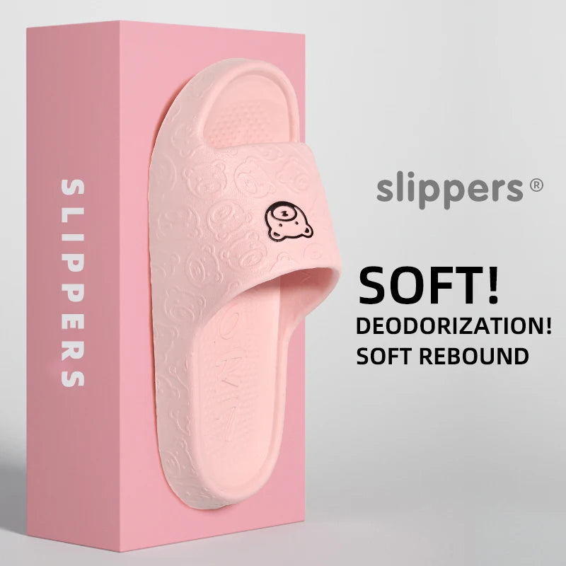 Non-Slip Slippers for Women Outer Wear 2024 New Indoor Home Sandals Female Summer Eva