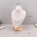 Velvet Portrait Necklace Display Pendant Organizer Jewelry Display Stand Jewelry Mannequin Bust Necklace Pendant Window Display