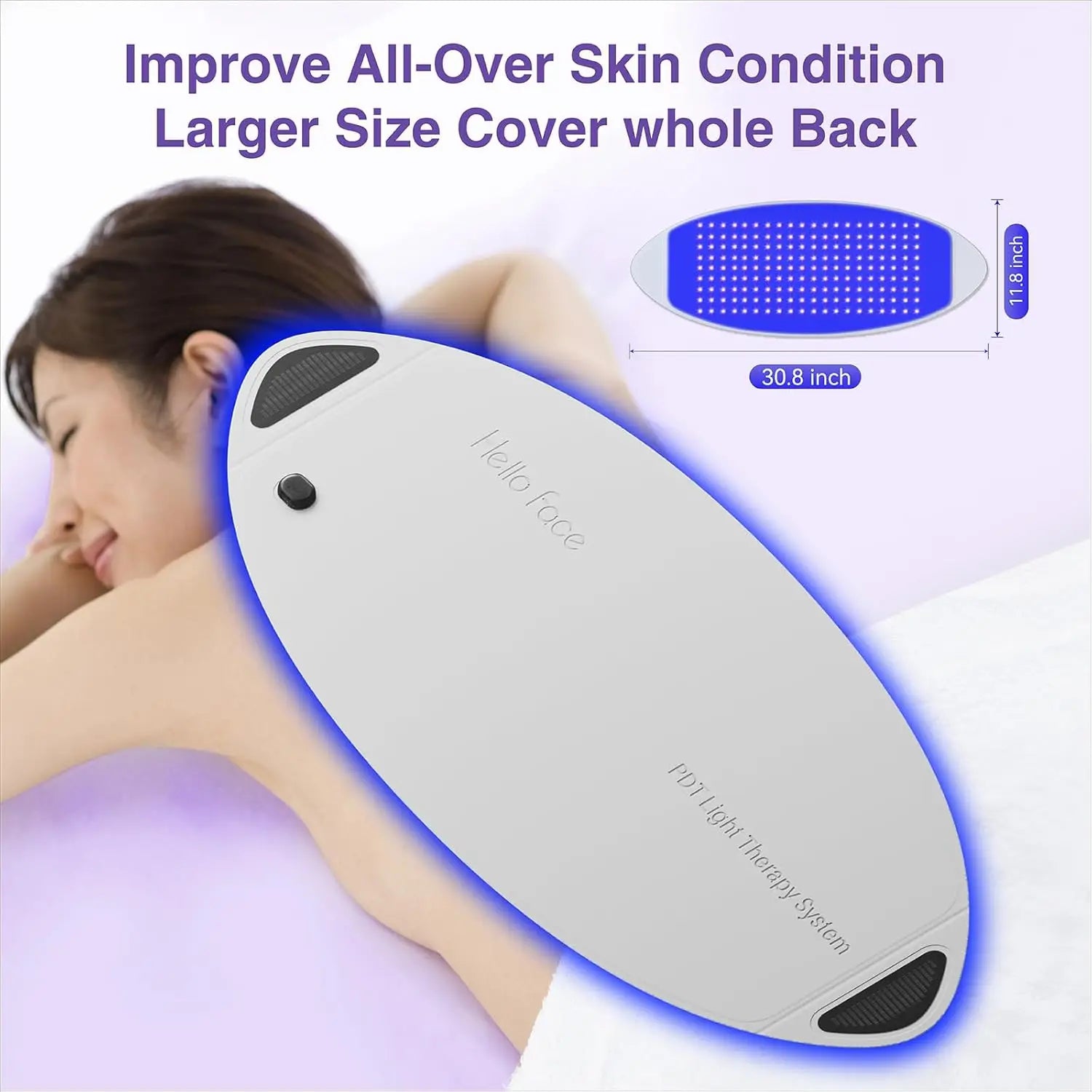 Hello Face L6 LED Light Mask 720pcs 630nm Red Light & 850nm NIR Light Skin-friendly Fabric Body Care Machine