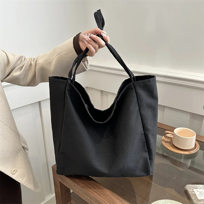 HOMEFISH Eco Reusable Grocery Handbag, High Quality Large Capacity Shopper Tote, Women Daily Travel Shoulder Bag Pouch