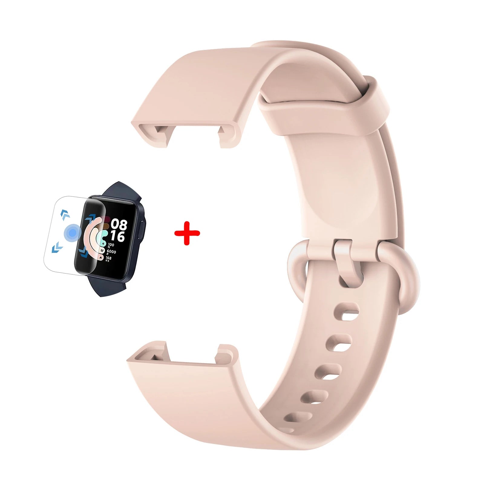 Silicone Straps for Redmi Watch 2 Lite Poco Watch Replacement watchband Bracelet for Xiaomi Watch Lite With Screen Protector