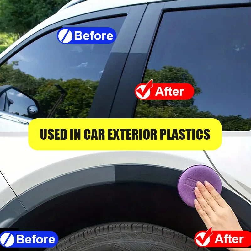 Car Plastic Restorer Back To Black Gloss Plastic Renovator Longlasting Coating Leather Restore Auto Polish Cleaning Products