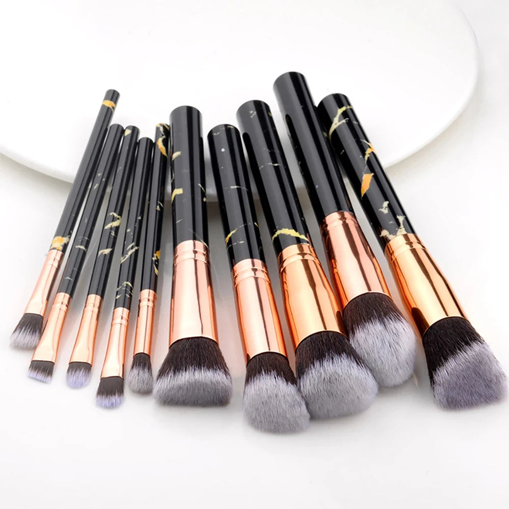 10PCS Makeup Brush Set Professional Super soft detail brush Blush Brush Foundation Concealer Eyeshadow Brush