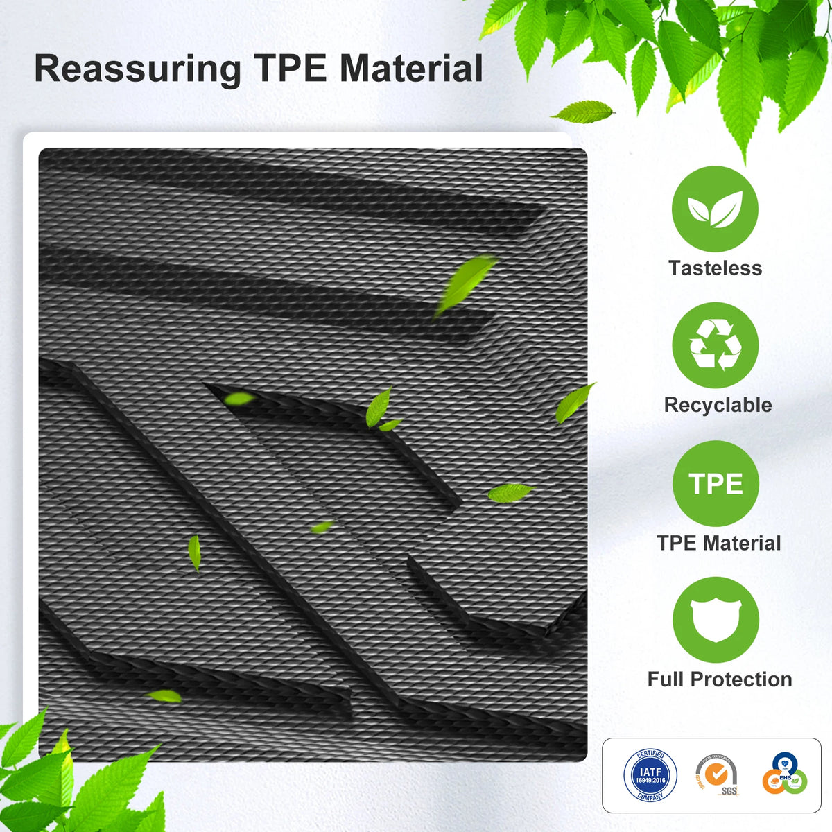 LUCKEASY for Leapmotor C10 2024-2026 Car Floor Mats Protective Pad Car Interior Accessories Waterproof Cargo Liner Trunk Mat