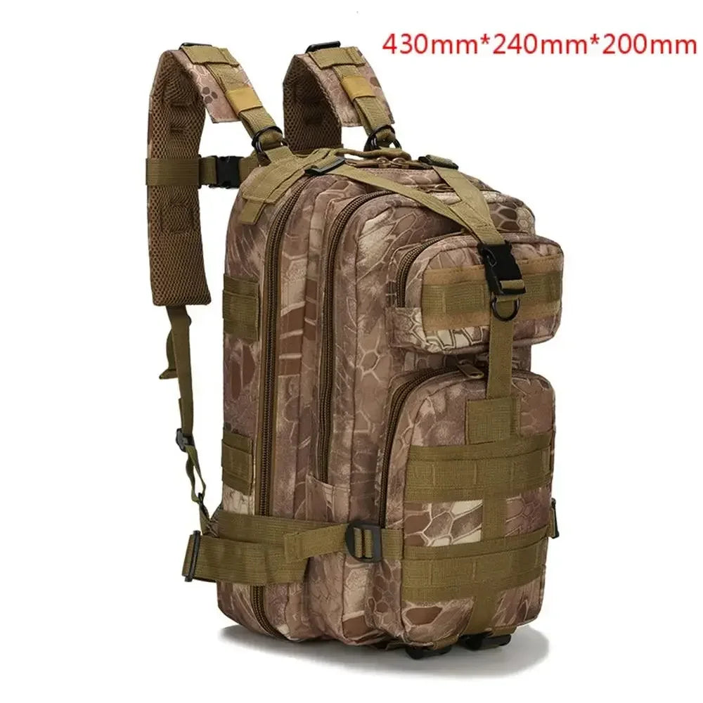 30L Waterproof Military Tactical Backpack 1000D Large Assault Bag for Outdoor Hiking Camping Hunting