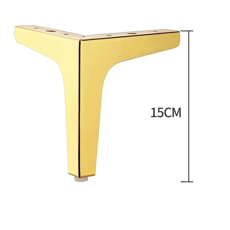 4pcs Modern furniture legs metal gold Black Iron Sofa Feet for Table Bed Chair Desk Dresser Cabinet support Furniture Hardware