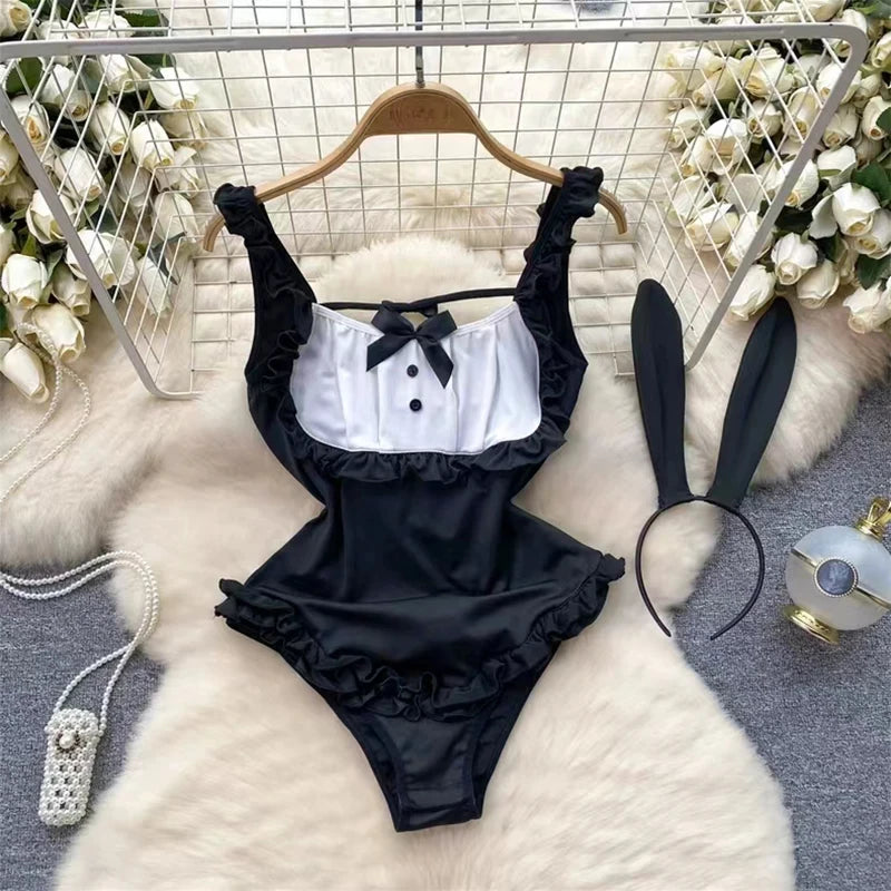 Woman Fashion Comfortable Jumpsuit Women Uniform Sexy Party Hotsweet Outfit Women Cool style Long Sleeve Jumpsuit Set Halloween