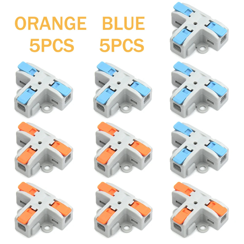T-Type Push-In Wire Connector – Three Options