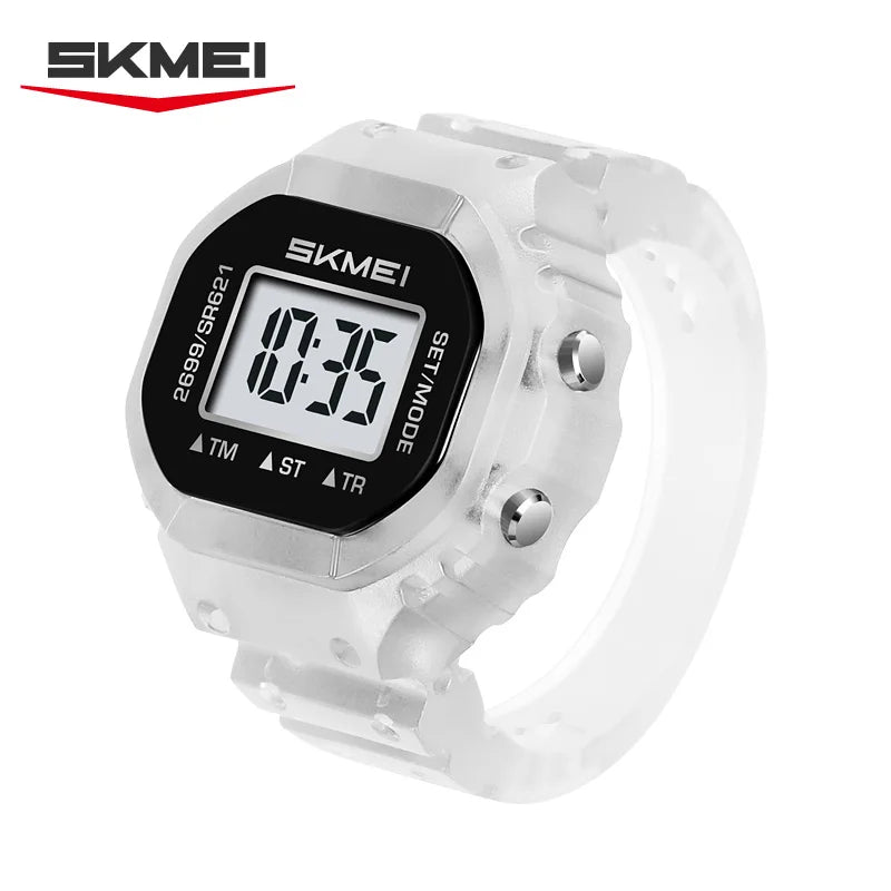 SKMEI 2699 New LED Digital Women Fashion Cool Rings Finger Watches Chronograph Plastic Watches Lady Jewelry （Cannot Adjust Size）