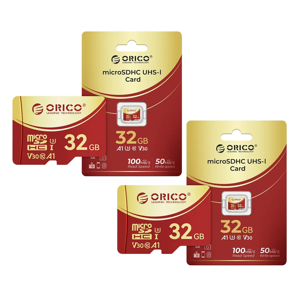 ORICO 64GB microSDXC UHS-I Memory Card 70MB/s Read, 100MB/s, 4K UHD Recoding, U3, Class10, V30, A1, Micro SD for Camera