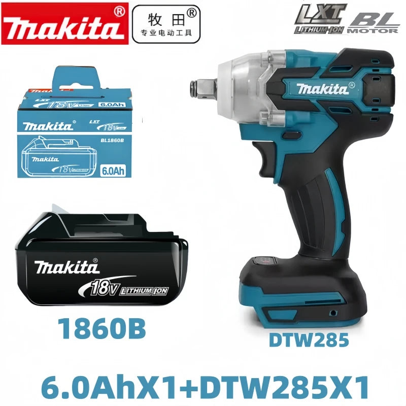 Genuine 6AH Makita BL1860 6Ah Battery Power Tools Li-ion Replacement LXT BL1850 BL1840 for 18V Screwdriver with BMS 18V Battery