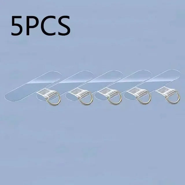 4/1PCS Ultra-thin Stainless Steel Phone Tether Patch Gasket Cellphone Strap Parts Replacement Lanyard Safety Connect Piece