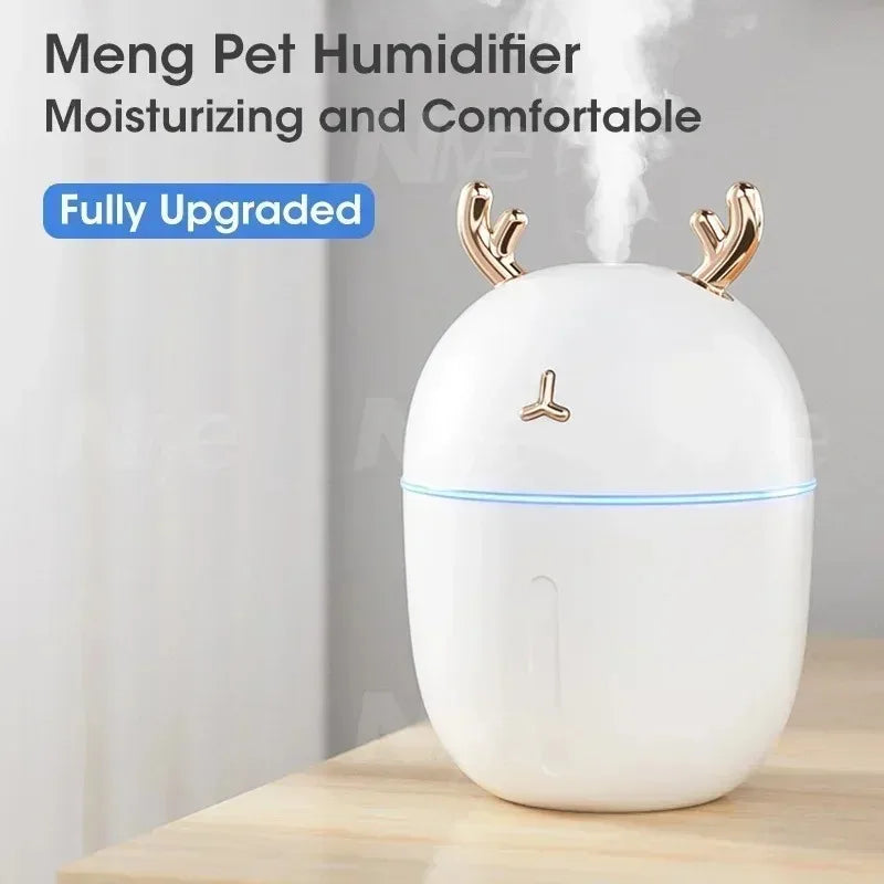 Cute Pet Portable Mini USB Humidifier Mute Air Purifier Aromatherapy Oil Diffuser for Home Office Car Desktop