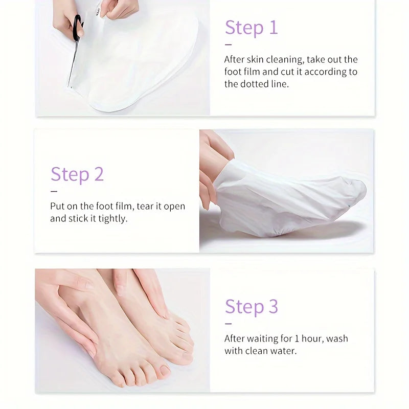 GZE Foot Peel Mask Skin Exfoliating for Dry, Rough Cracked Heels, Callus