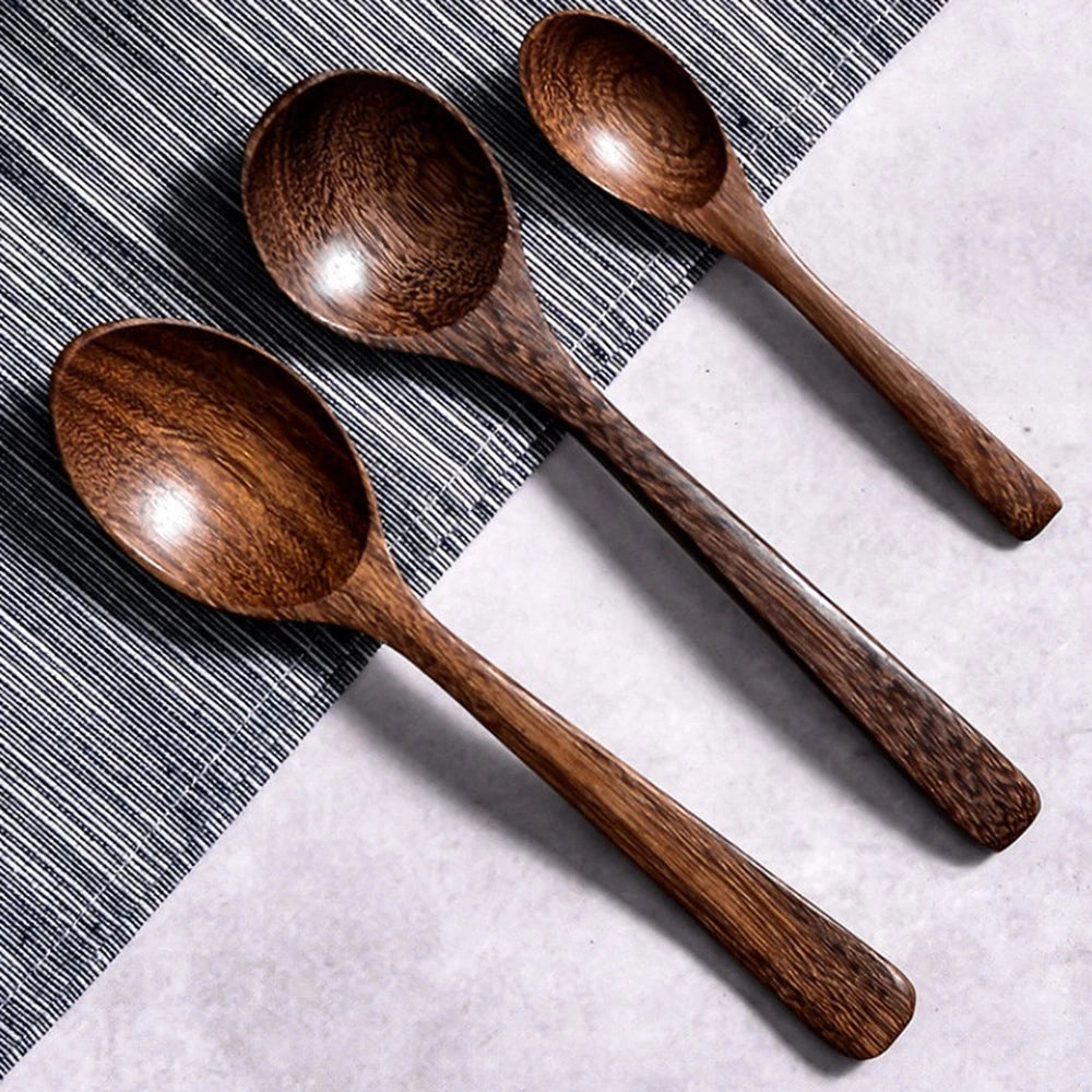 Stirring Eco Friendly Flatware Kitchen Tools Mixing Cooking Utensils Wooden Spoon Soup Spoons Coffee Spoon Tea Spoon