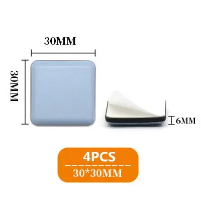 4pcs/set Furniture Leg Slider Pads Anti Scratch Easy Move Heavy Furniture Thickened Moving Pad Anti-abrasion Floor Protector Mat