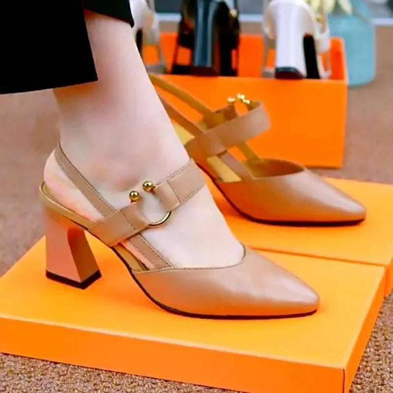 Cresfimix women cute white pu leather open toe slip on high heel shoes for summer party lady fashion black heel pumps a6140
