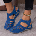 Clearance_2025 New Women's Peep-Toe Ankle Strap Sandals Summer Block Heel Fashion Shoes 11 Colors Available_Continuous update