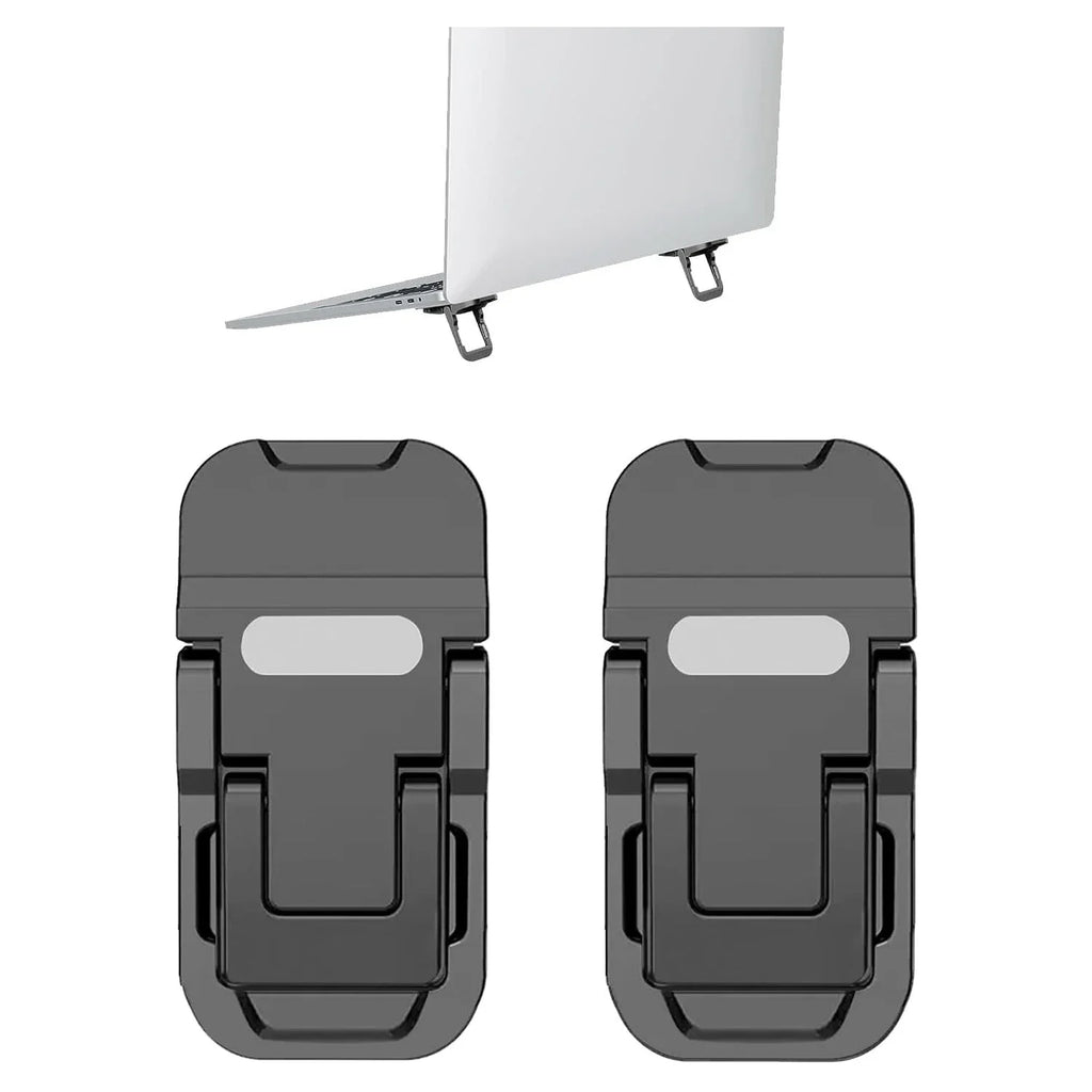 2pcs/Set Foldable Laptop Stand Portable Notebook Support Holder Adjustable Riser Cooling Bracket Universal for Laptop Tablet