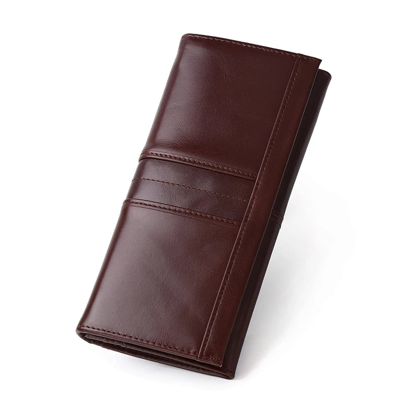 SCHLATUM Women Leather  Wallet Long Multifunction Business Card Holder Purse Brand Fashion Female Purse