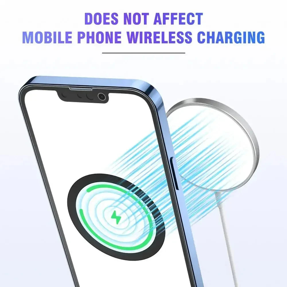 1/2/6Pcs for Magsafe Magnetic Metal Ring for Phone Universal Metal Sticker Support Wireless Charger Plate Sheet Magnet Car Holde