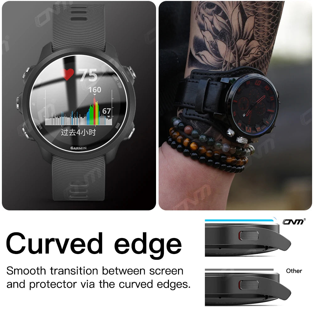 9H Tempered Glass for Garmin Forerunner 955 945 255 245 Music 55 Accessories Screen Protector Glass Ultra-HD Anti-scratch Film