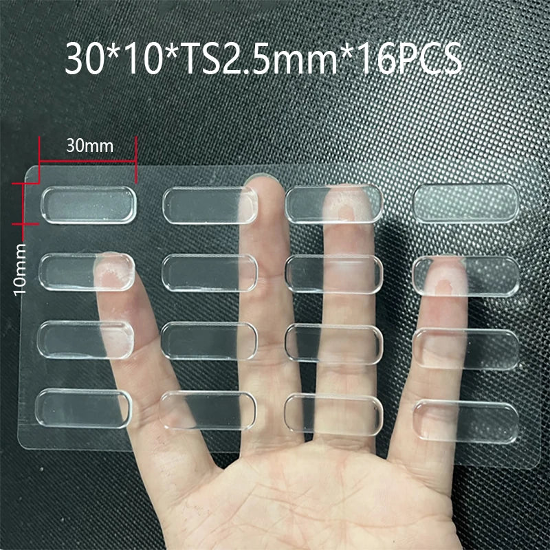 100PCS Self Adhesive Silicone Clear Bumpers Wall Protector Furniture Refrigerator Door Cabinet Glass mute Buffer Anti-crash Pad
