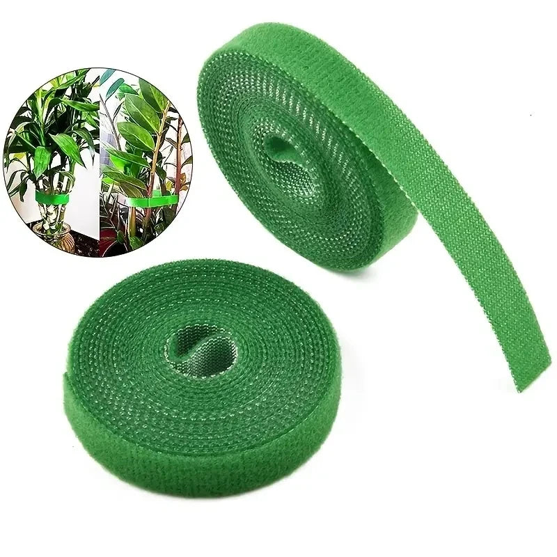 1/3Pc Nylon Plant Bandage Tie Reusable Plant Hook Loop Ties Green Fastener Tape Bamboo Cane Wrap Support Home Garden Accessories