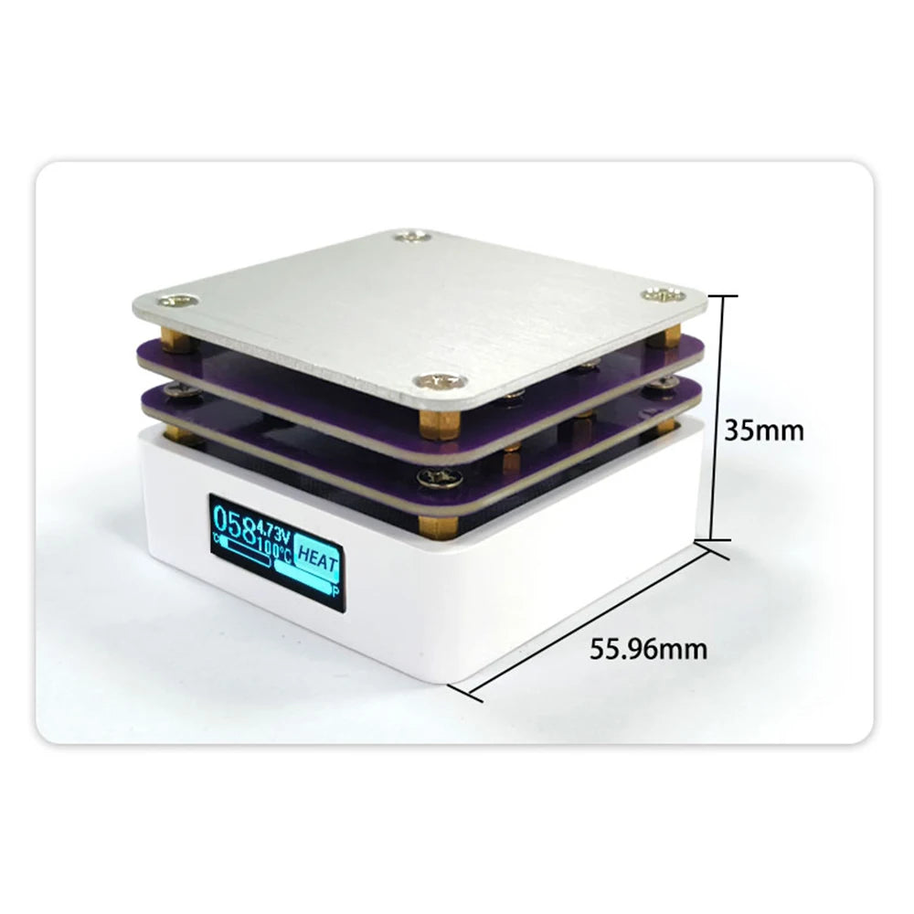 G3061 PD65W Mini Hot Plate Digital Soldering Preheating Rework Station PCB SMD Board Soldering Plate Heating Table Repair Tools