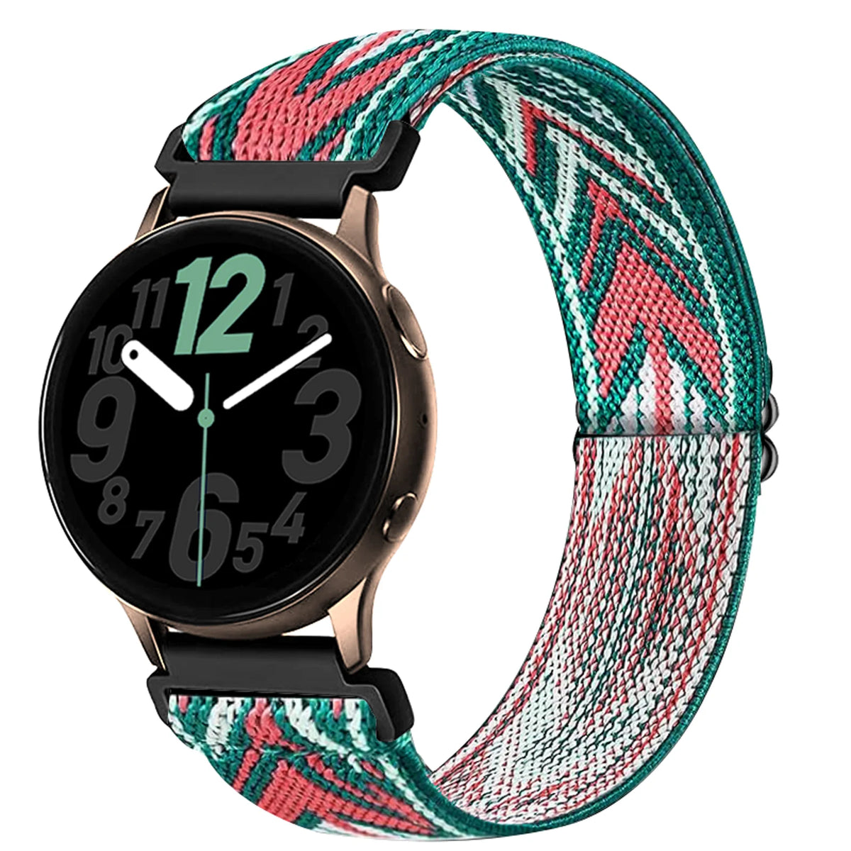 Nylon Band Compatible Elastic Stretch Strap with Adjustable Buckle20mm Replacement Wristband for Samsung Galaxy Watch,Women&Men