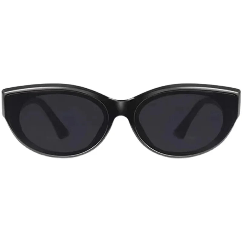 Vintage Cat Eye Sunglasses for Women Elliptic Square Oval Fashion Shades Trendy Female Outdoor Eyewear
